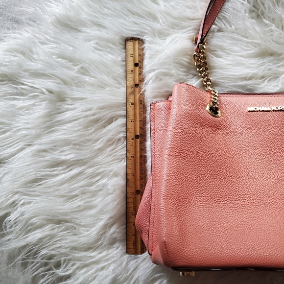 Michael Kors Coral Leather Tote Bag - Picture 11 of 12